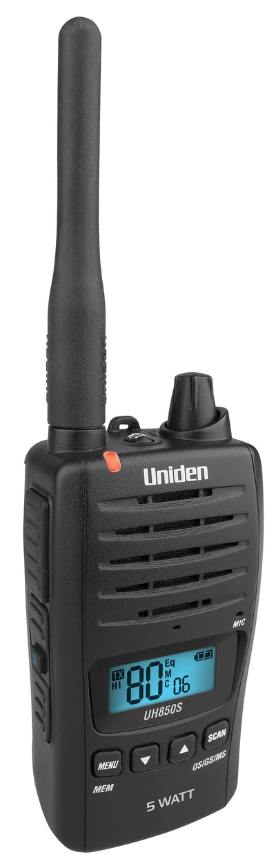 Uniden 5 Watt UHF  UH850s Waterproof CB Handheld Radios - Tradies Pack