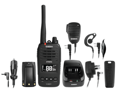 XTRAK 50  is a 5Watt Smart Uniden UHF Waterproof Handheld Radio