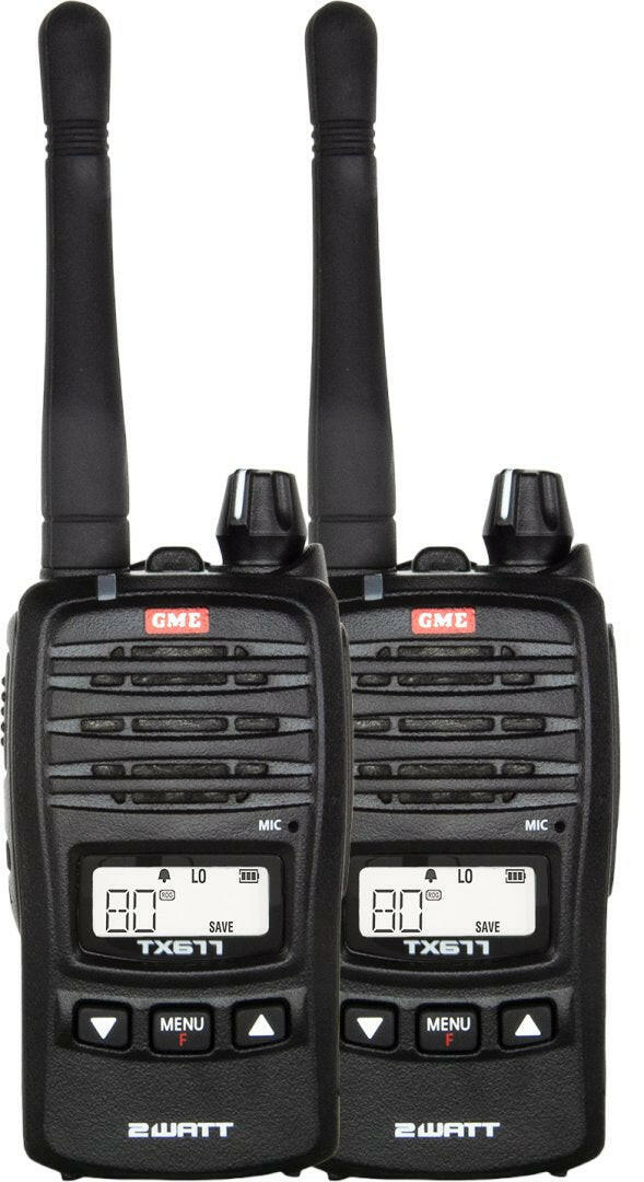 2 Watt UHF CB Handheld Radio - Twin Pack - Remote Site Technologies