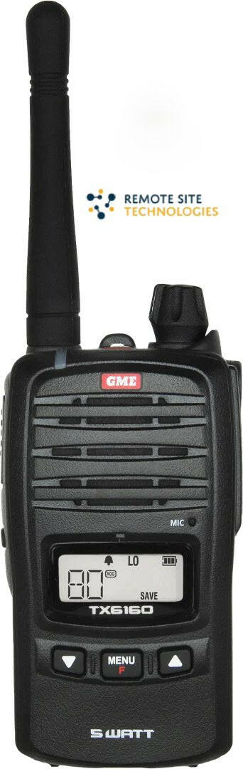 Tx6160 5/1 Watt Uhf Cb Handheld Radio - Remote Site Technologies