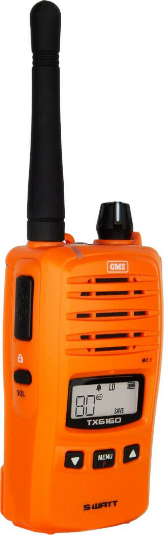 Tx6160X 5/1 Watt Ip67 Uhf Cb Handheld Radio - Orange - Remote Site Technologies