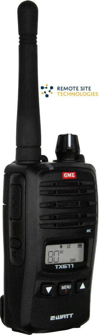 Tx677 2 Watt Uhf Cb Handheld Radio - Remote Site Technologies